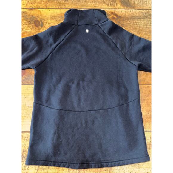 Athleta Womens Altitude Polartec Funnel Neck Black Pullover Sweatshirt XS - Picture 6 of 11